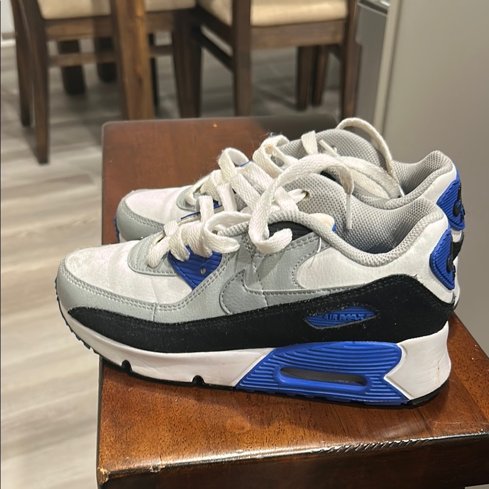 Kids Sneakers - Gray, Black, and Blue